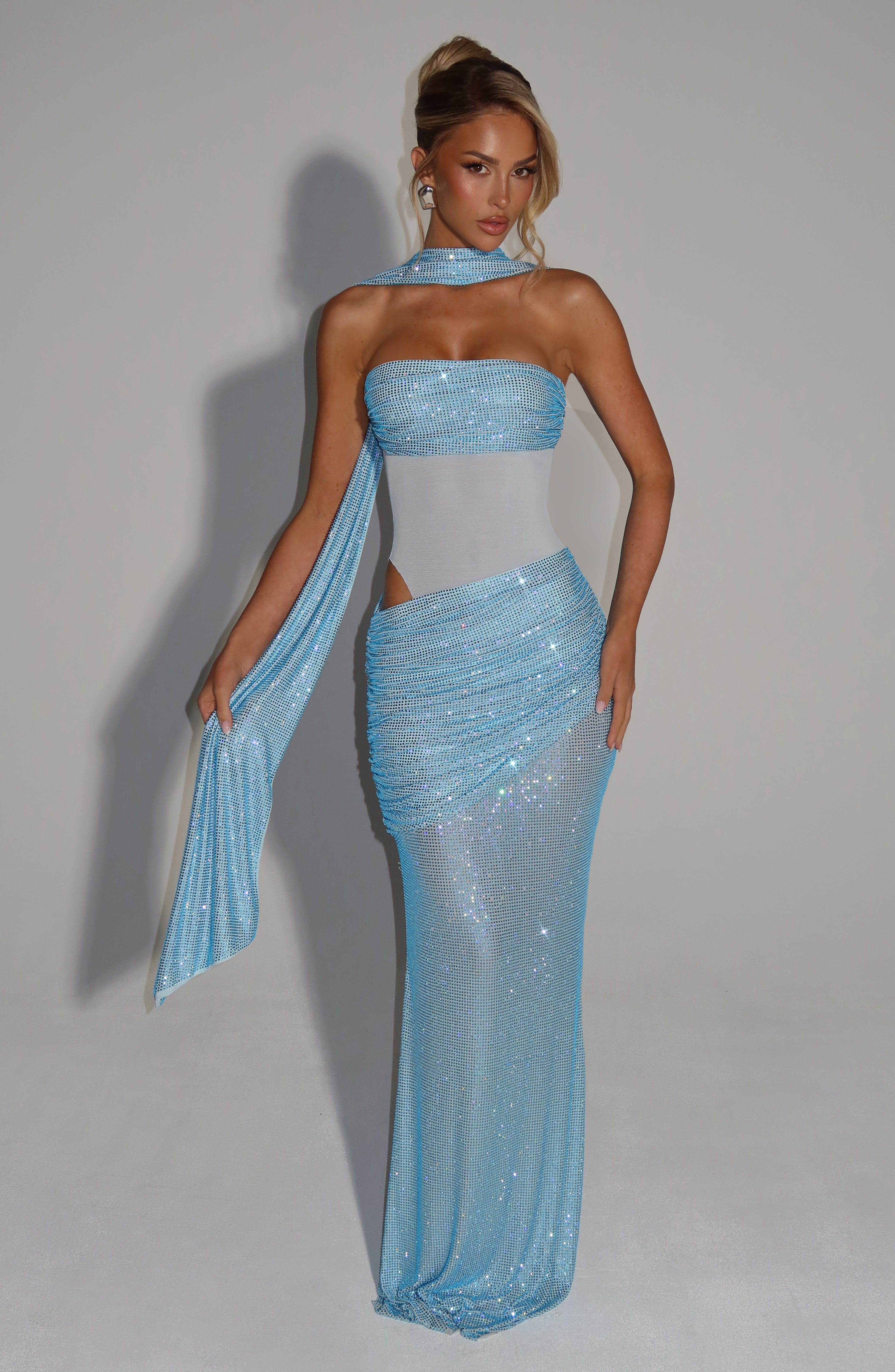 Maira Maxi Dress - Aqua