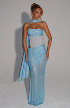 Maira Maxi Dress - Aqua