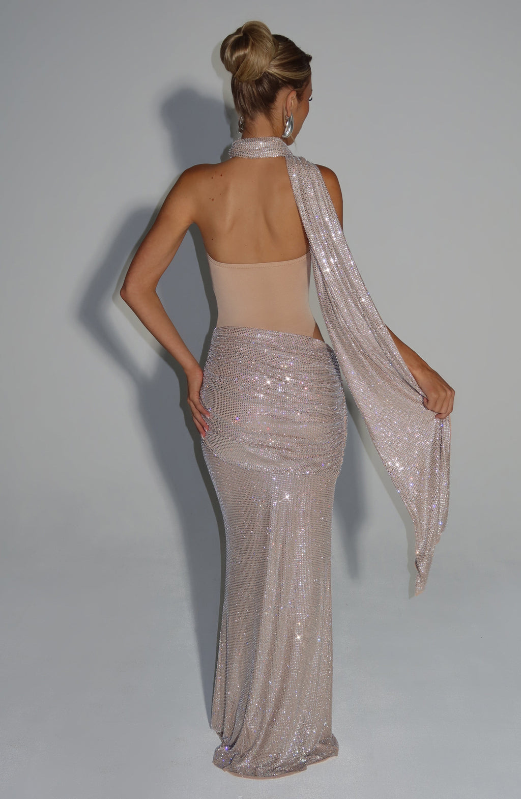 Maira Maxi Dress - Nude
