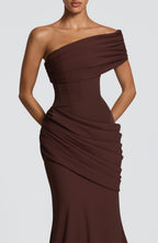 Lea Gown - Plum Brown