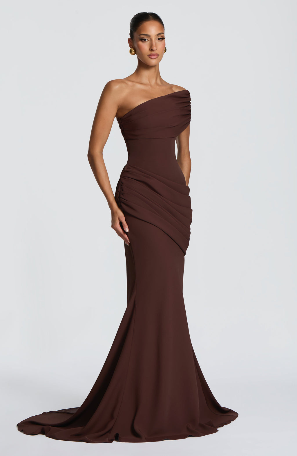 Lea Gown - Plum Brown