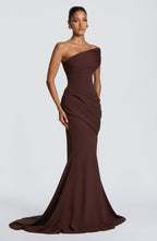 Lea Gown - Plum Brown