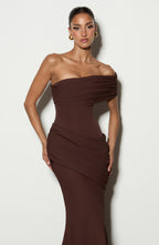 Lea Gown - Plum Brown