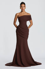 Lea Gown - Plum Brown