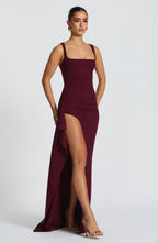 Rachel Maxi Dress - Cherry Lacquer