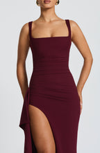 Rachel Maxi Dress - Cherry Lacquer