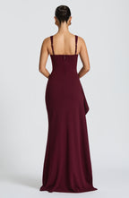 Rachel Maxi Dress - Cherry Lacquer