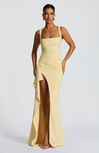 Rachel Maxi Dress - Lemon