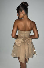 Chloe Mini Dress - Gold Sparkle