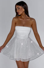 Chloe Mini Dress - Ivory Sparkle