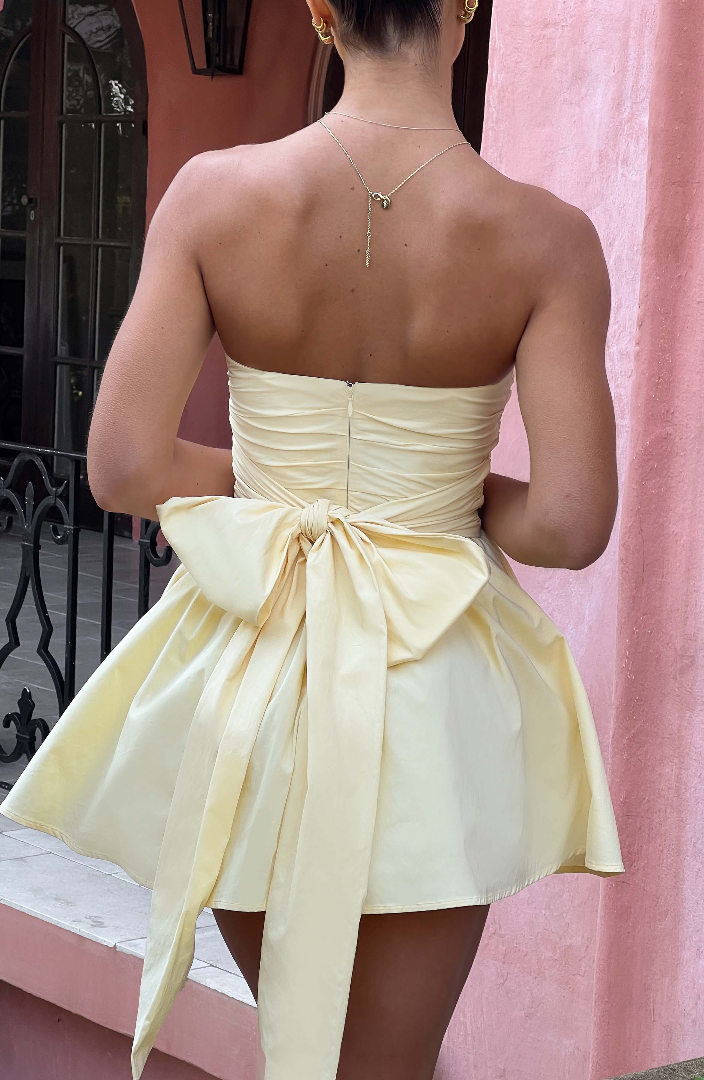 Gemma Mini Dress - Lemon