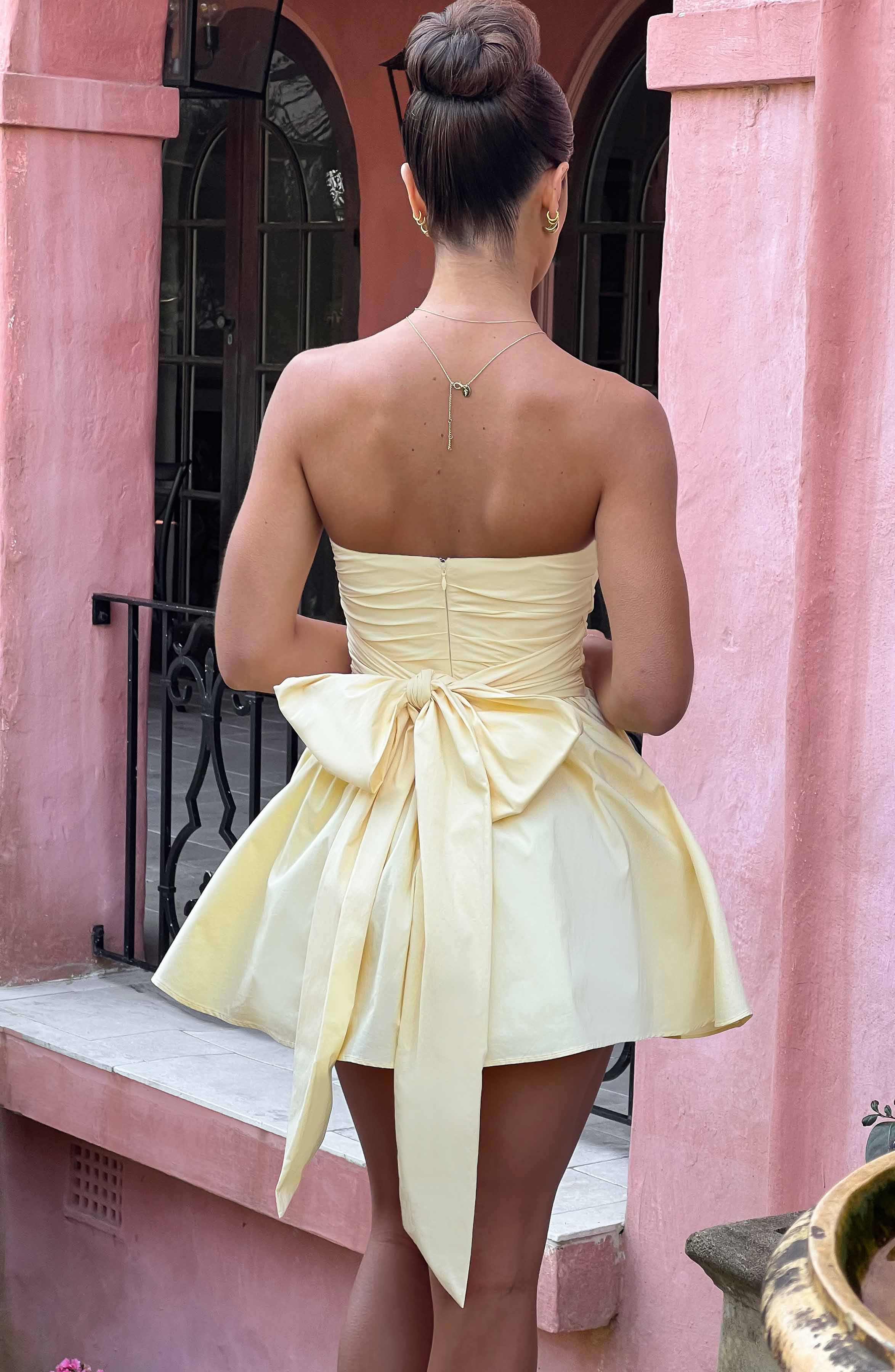Gemma Mini Dress - Lemon