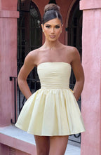 Gemma Mini Dress - Lemon