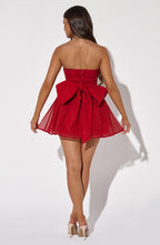 Chloe Mini Dress - Red Sparkle