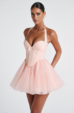 Rosie Mini Dress - Soft Peach
