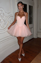 Rosie Mini Dress - Soft Peach