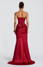 Thalia Maxi Dress - Deep Red