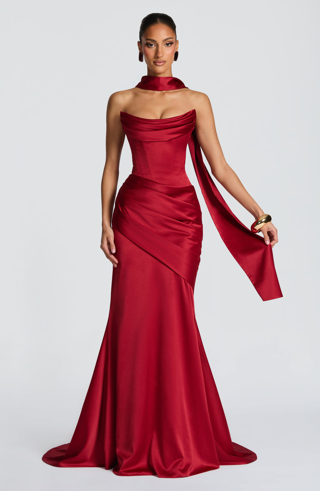 Thalia Maxi Dress - Deep Red