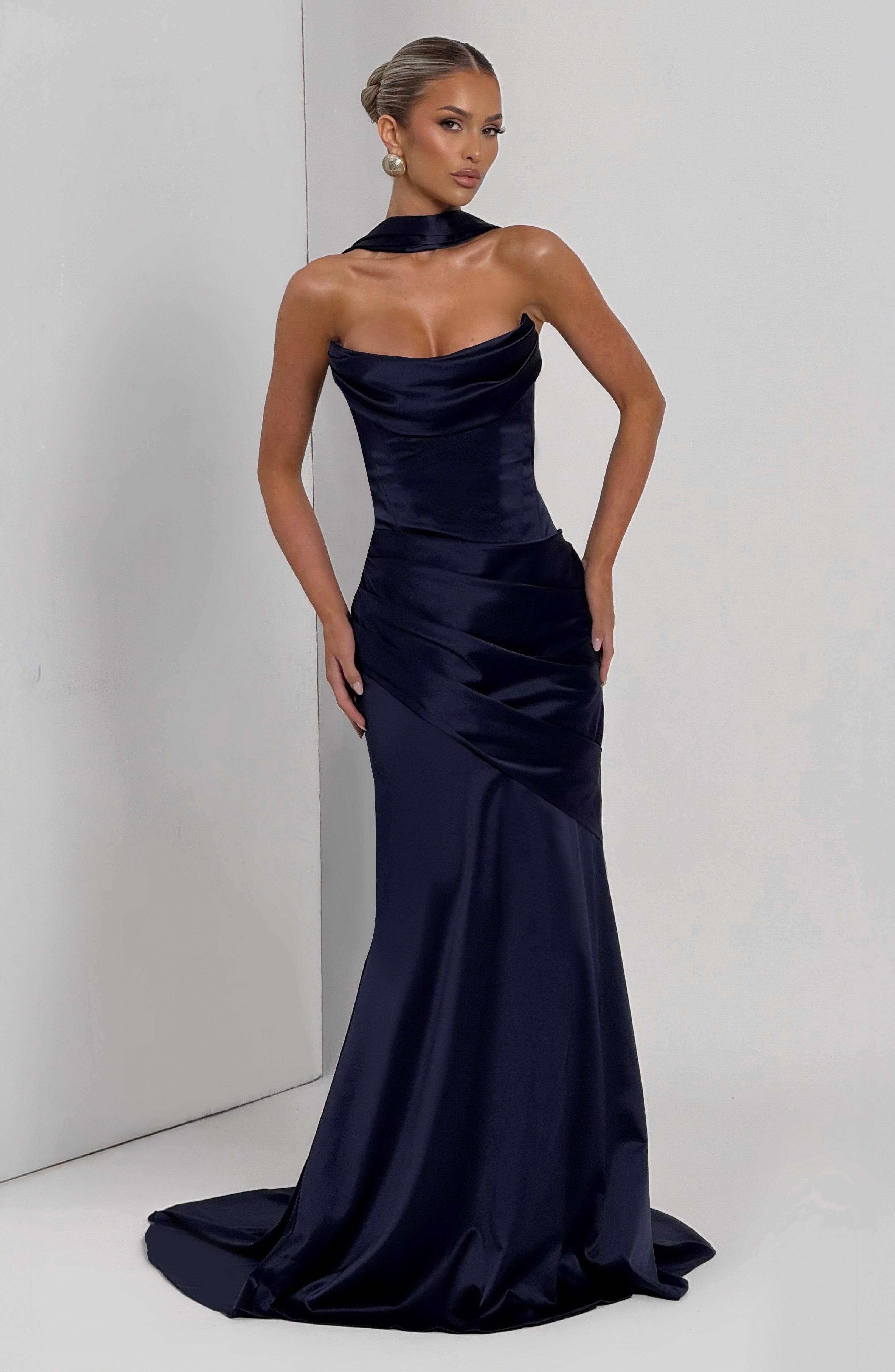 Thalia Maxi Dress - Navy