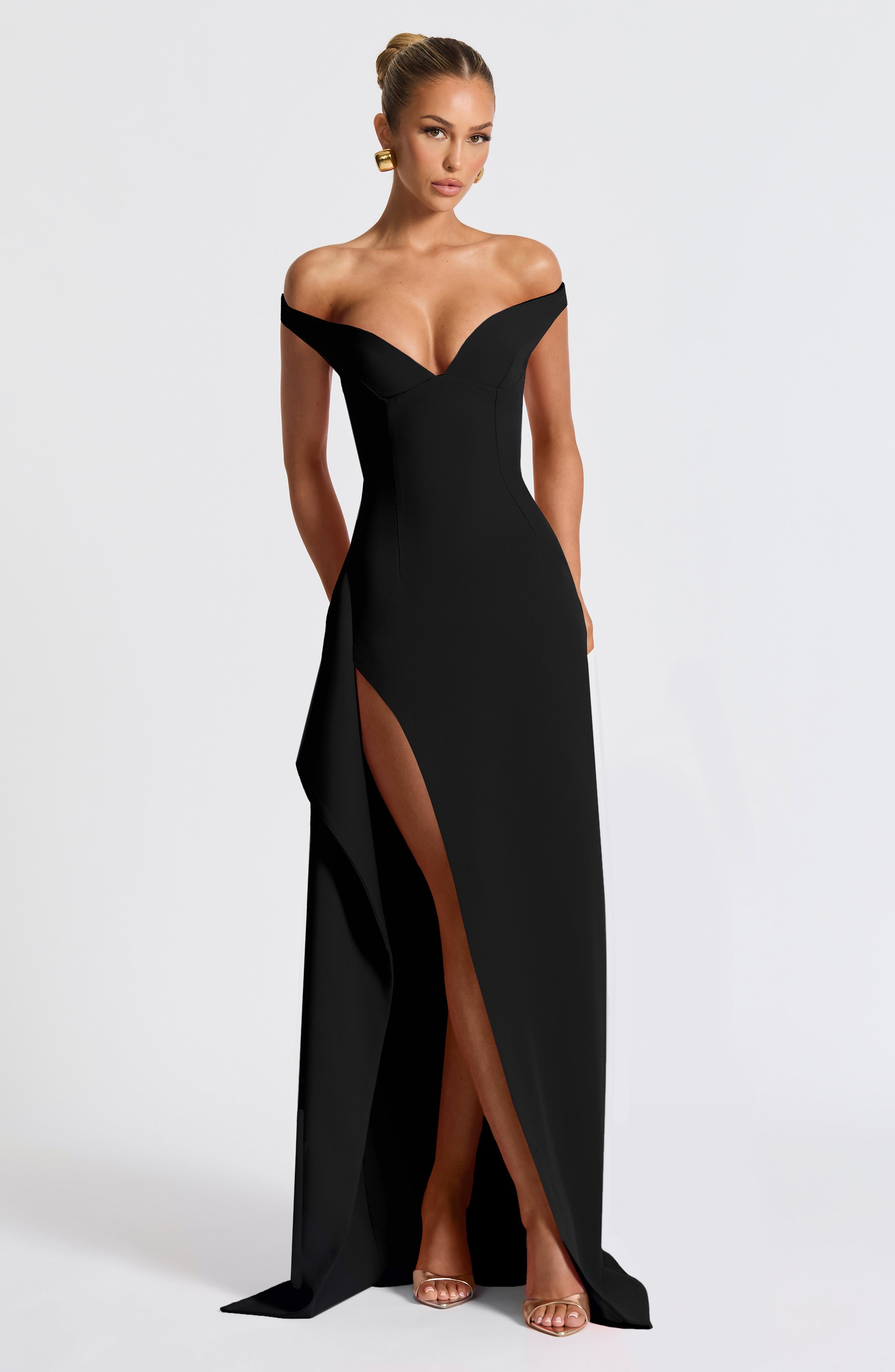 Flora Maxi Dress - Black