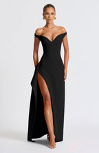 Flora Maxi Dress - Black