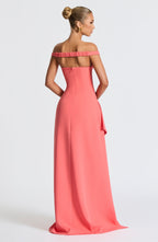 Flora Maxi Dress - Coral Pink