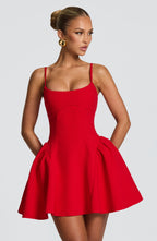 Natalie Mini Dress - Red
