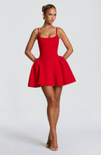 Natalie Mini Dress - Red