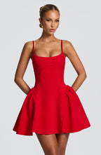 Natalie Mini Dress - Red