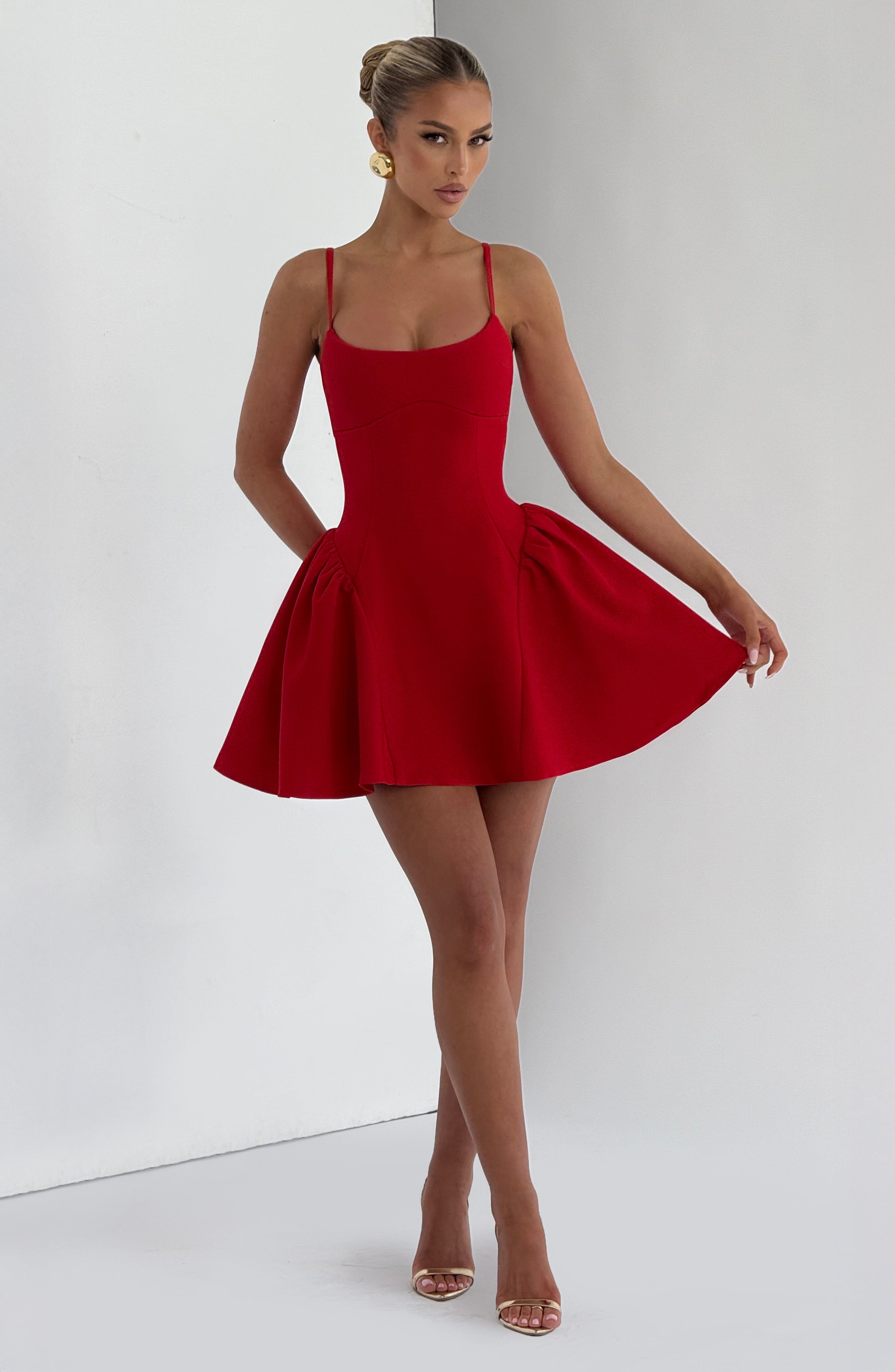 Natalie Mini Dress - Red