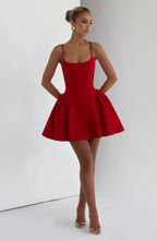 Natalie Mini Dress - Red