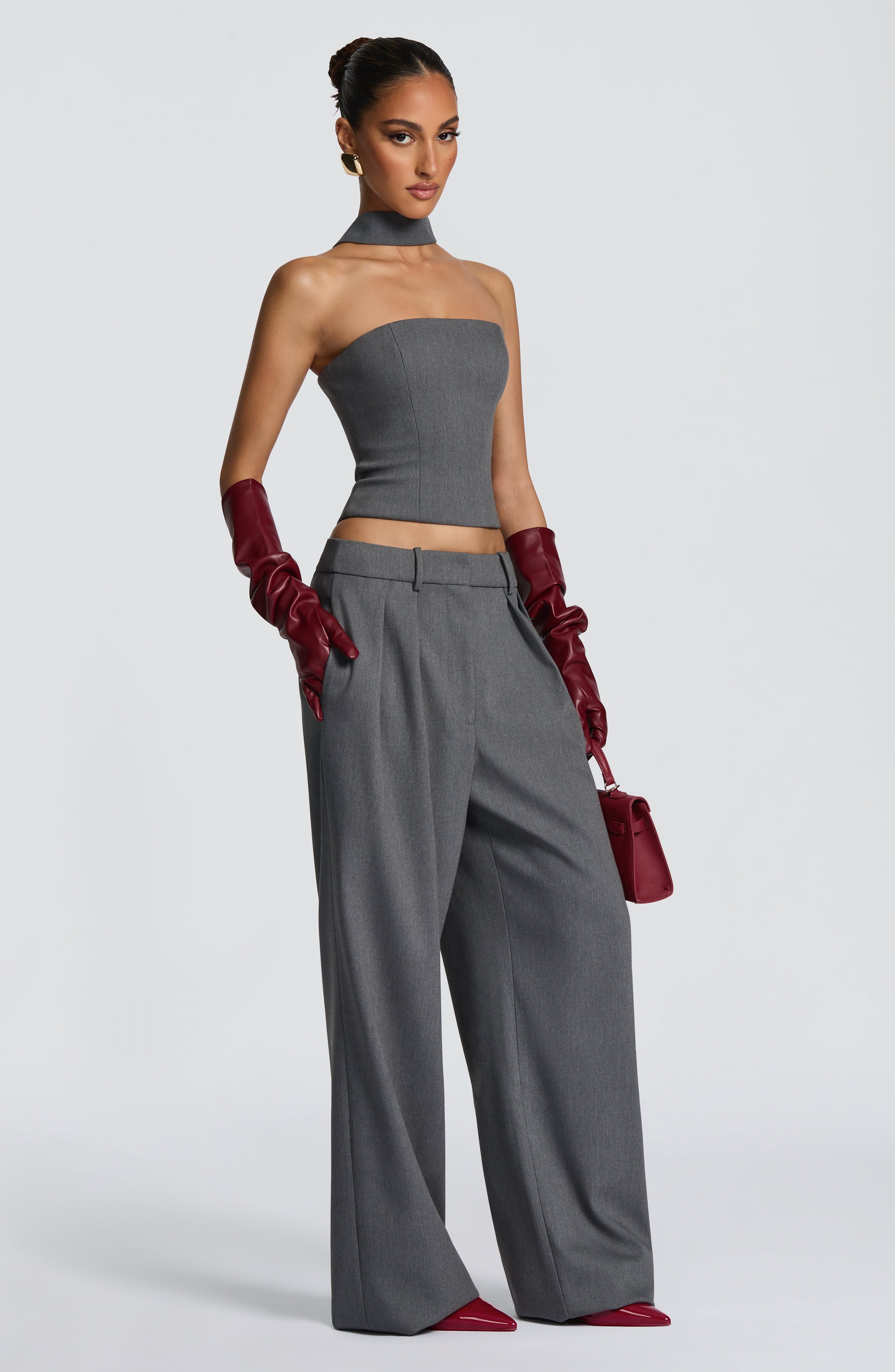Natalie Pants - Grey Marl
