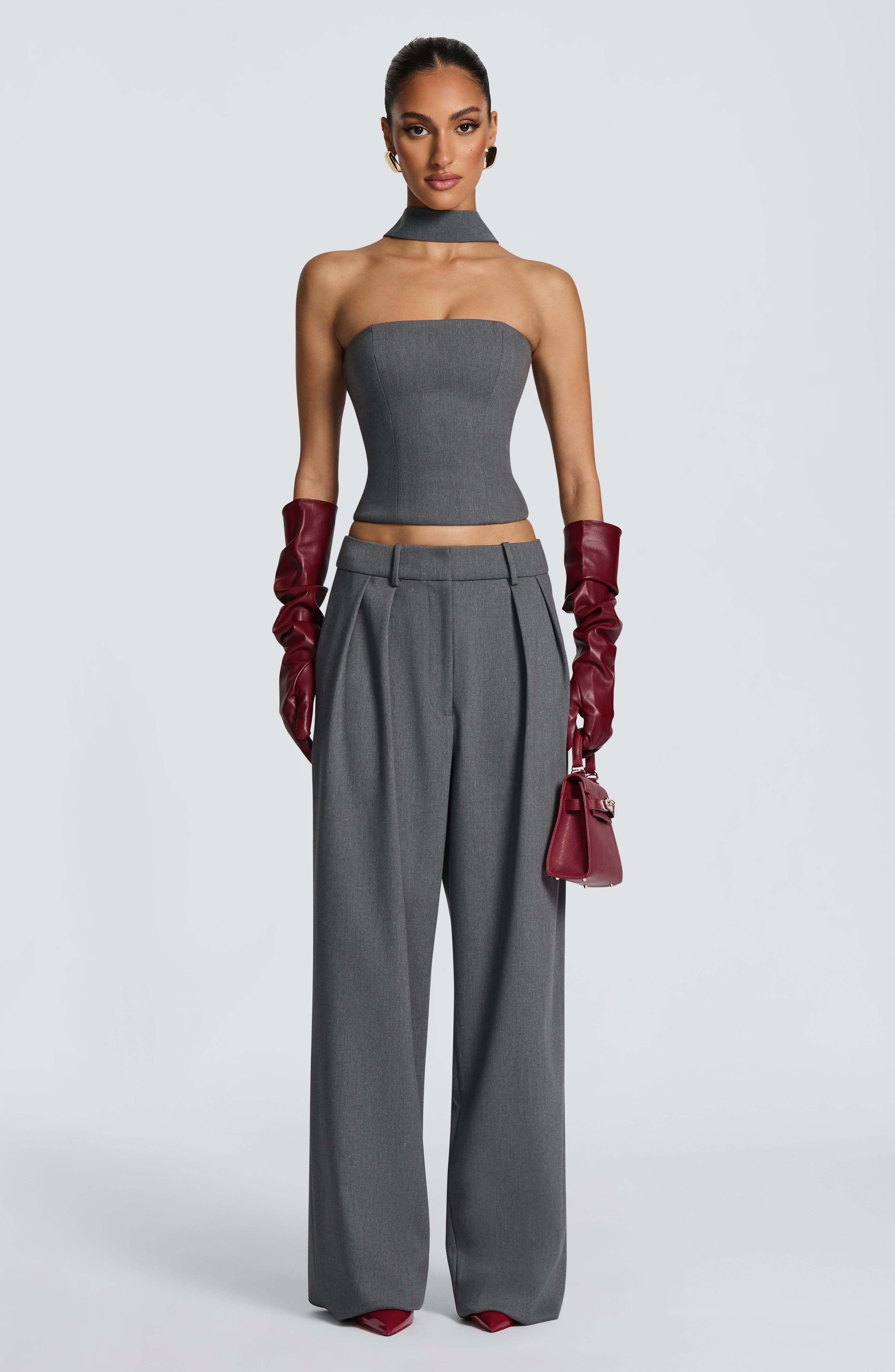 Olivia Pants - Grey Marl