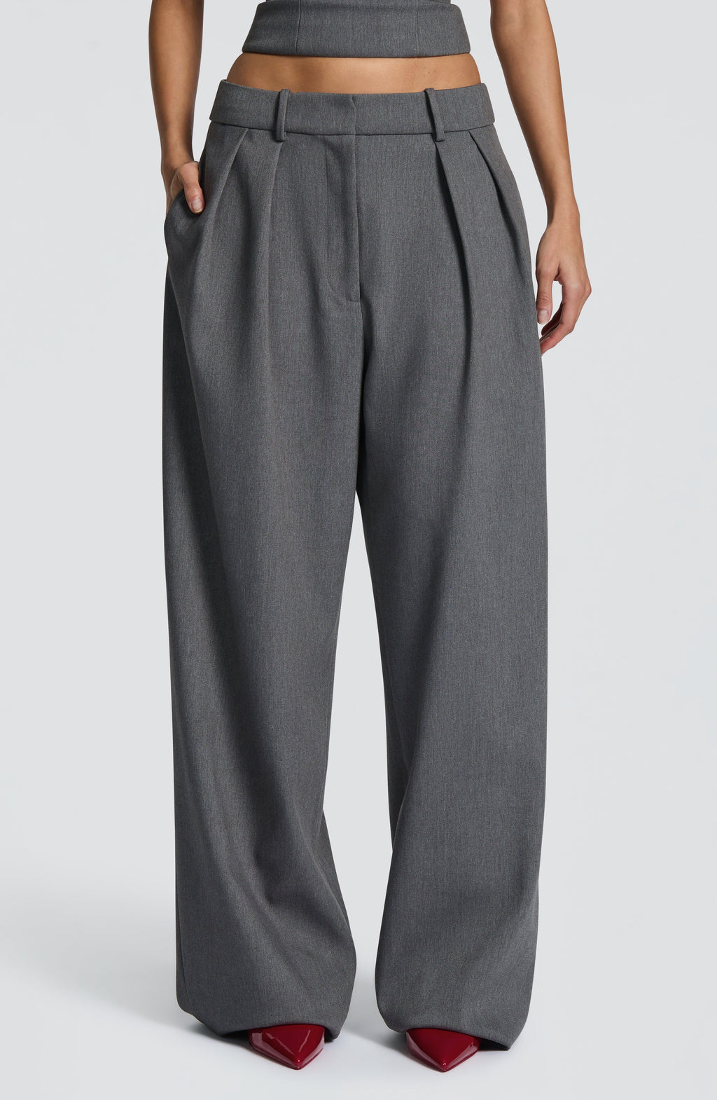 Natalie Pants - Grey Marl