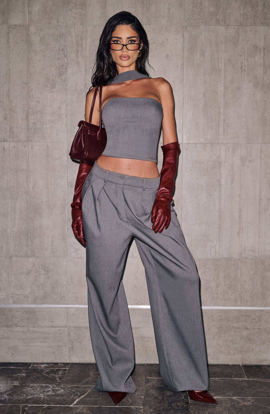 Olivia Pants - Grey Marl