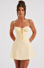 Gemma Mini Dress - Lemon