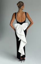 Susan Midaxi Dress - Black/White