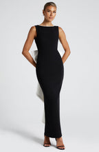 Susan Midaxi Dress - Black/White