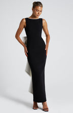 Susan Midaxi Dress - Black/White
