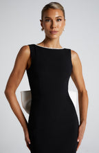 Emma Midaxi Dress - Black/White