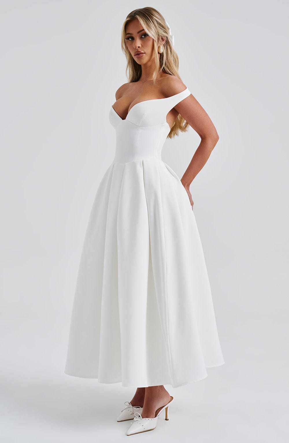Isla Midi Dress - Ivory