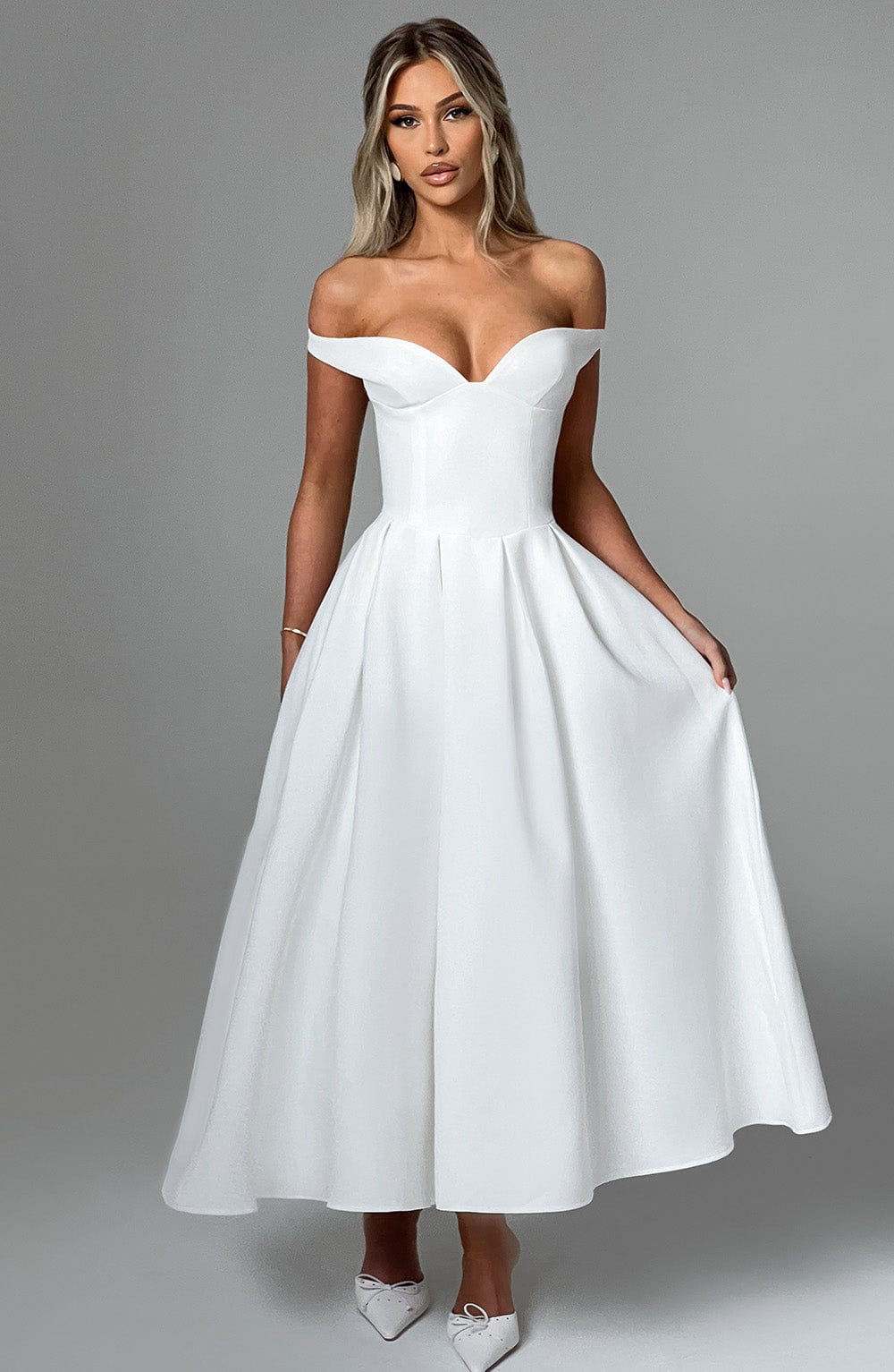 Isla Midi Dress - Ivory