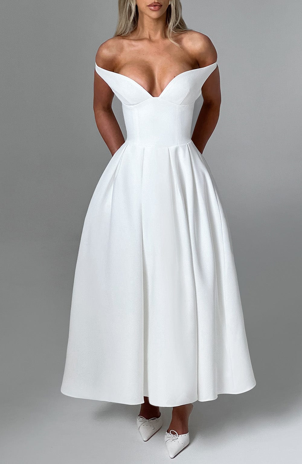 Isla Midi Dress - Ivory