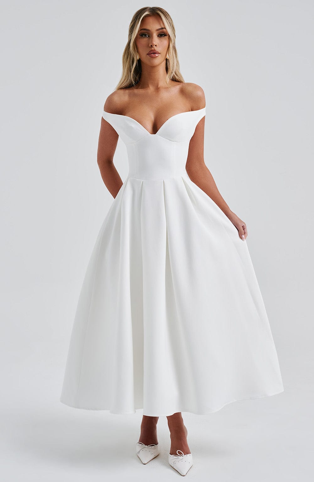 Isla Midi Dress - Ivory