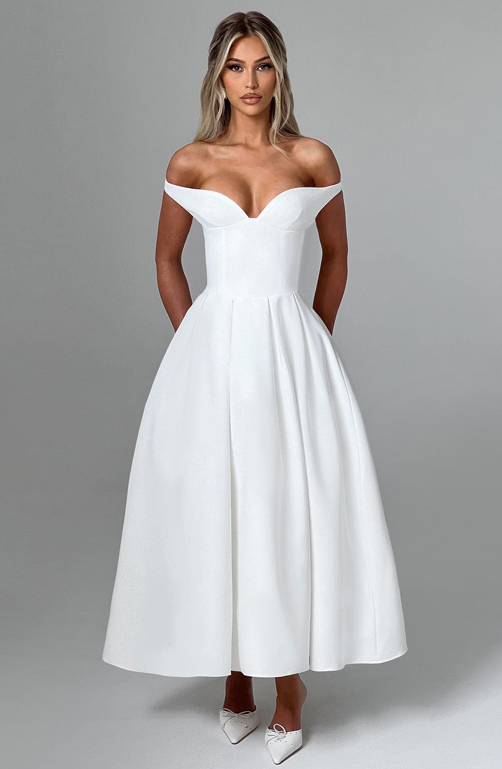 Isla Midi Dress - Ivory