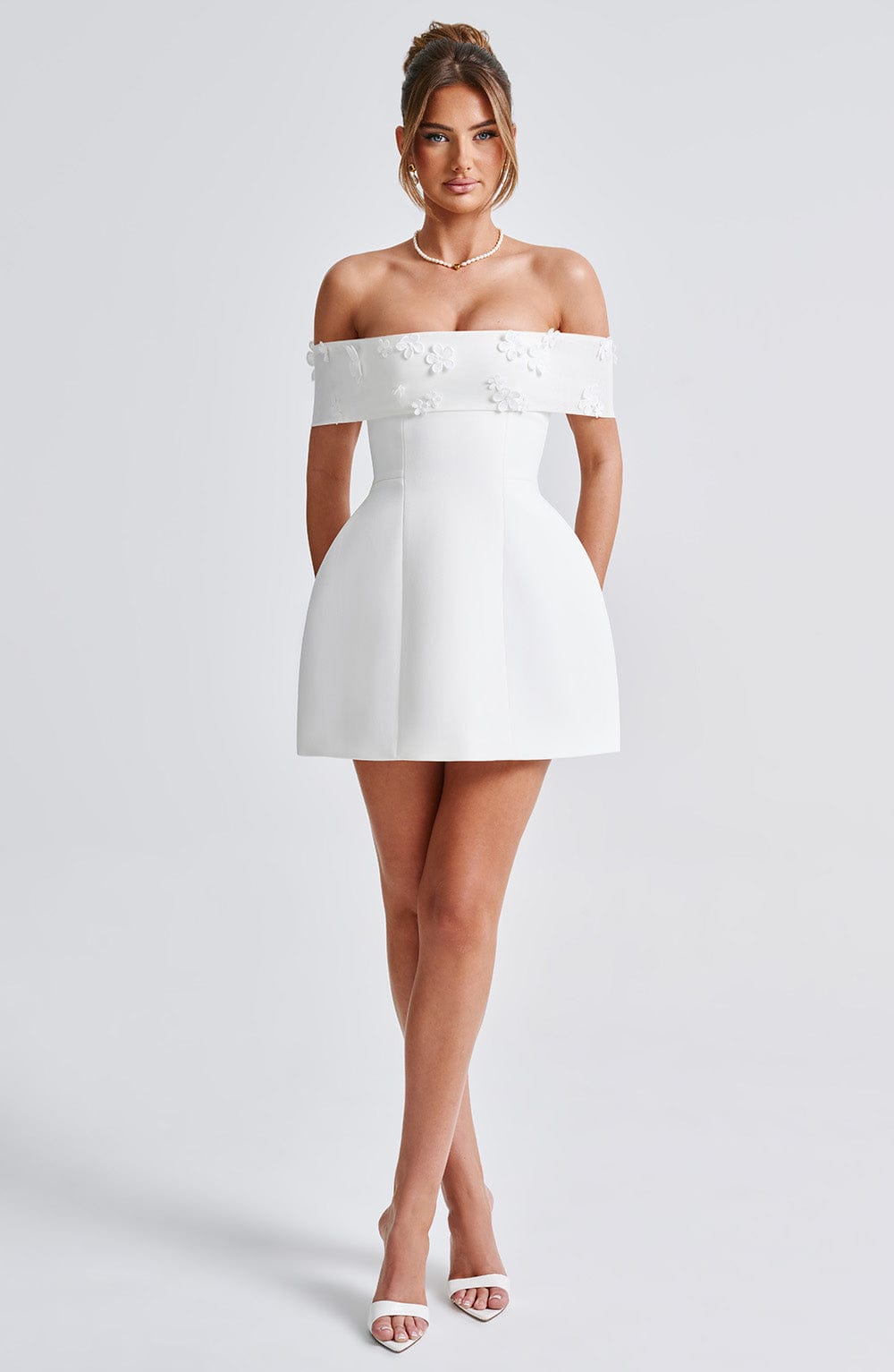 Amber Mini Dress - Ivory