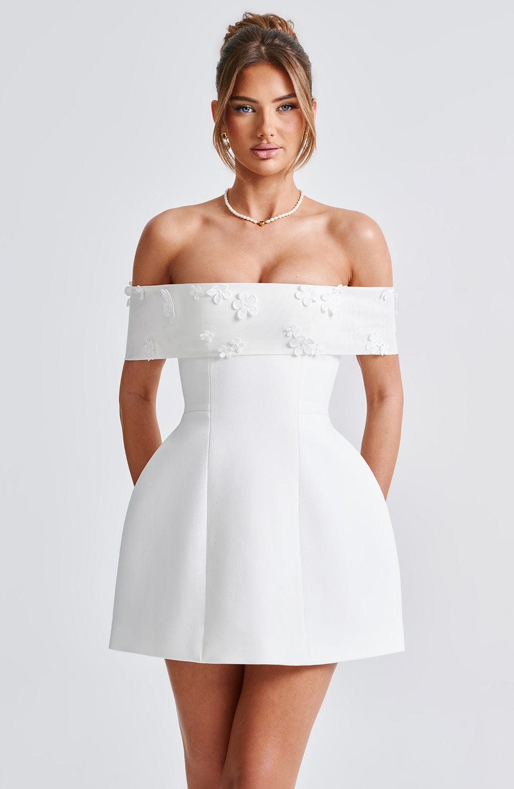 Amber Mini Dress - Ivory