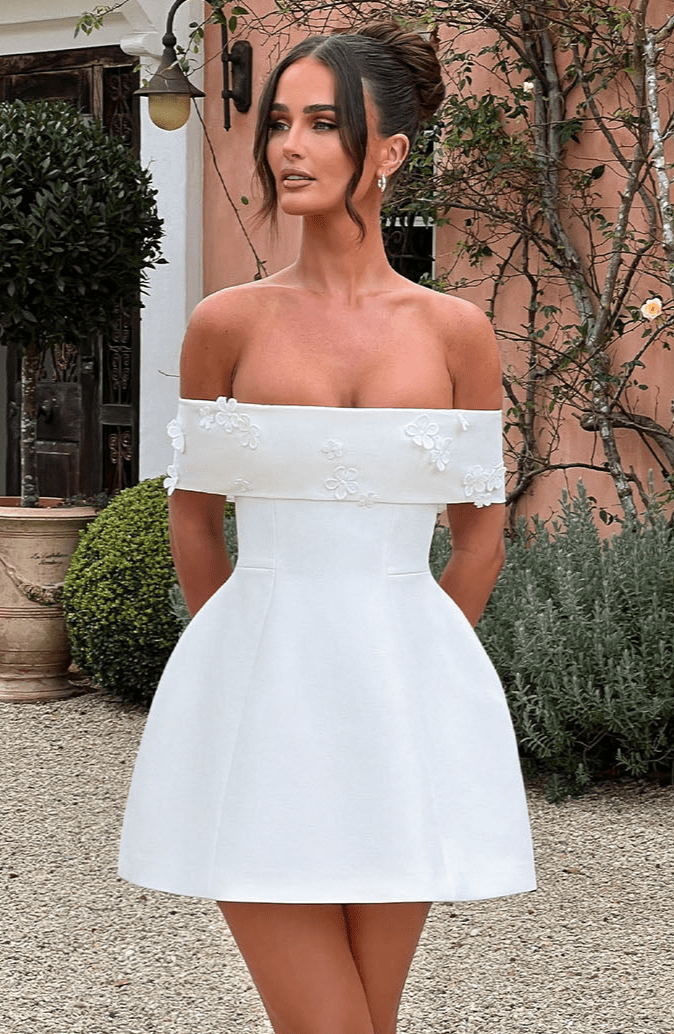 Amber Mini Dress - Ivory