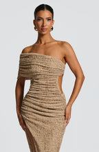 Daisy Midi Dress - Beige