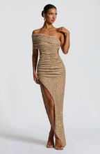 Daisy Midi Dress - Beige